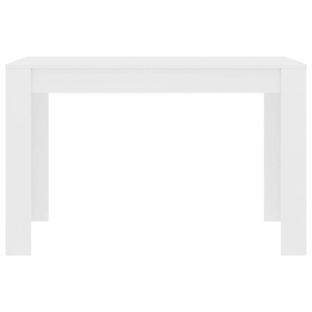 Dining Table White 120x60x76 cm Engineered Wood
