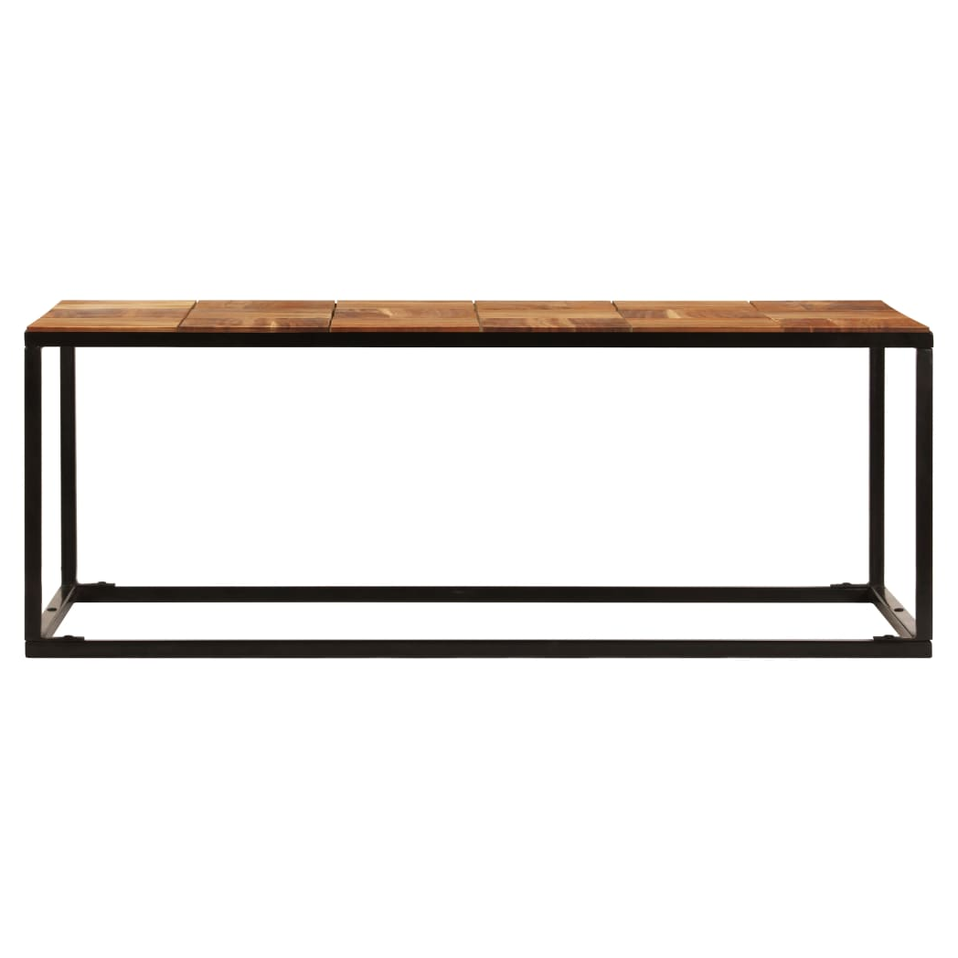 Coffee Table 110x60x40 cm Solid Acacia Wood and Steel