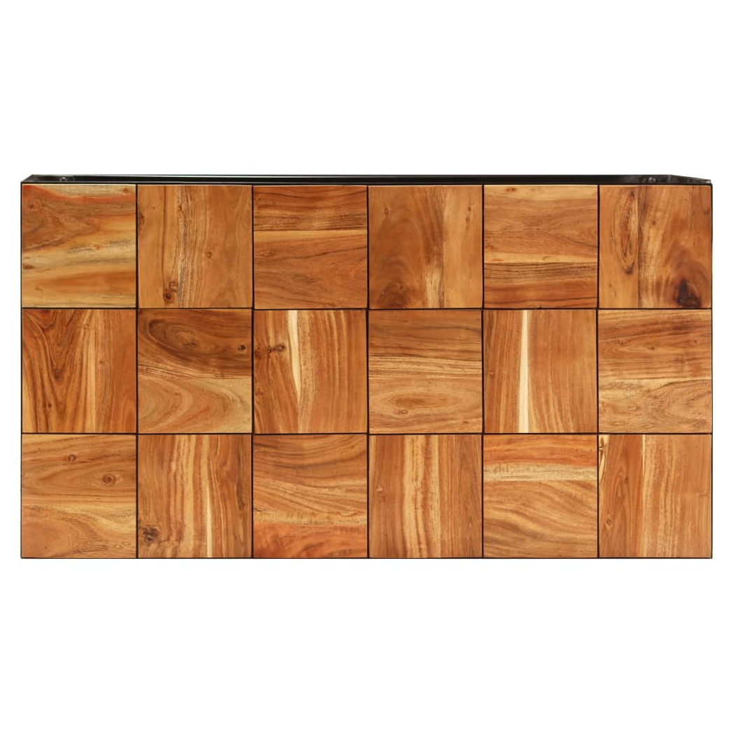 Coffee Table 110x60x40 cm Solid Acacia Wood and Steel