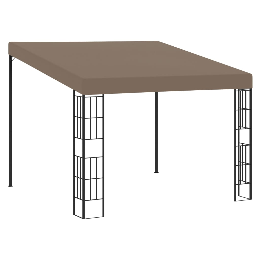 Wall-mounted Gazebo 3x3 m Taupe Fabric