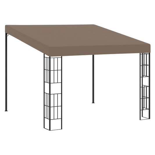 Wall-mounted Gazebo 3x3 m Taupe Fabric