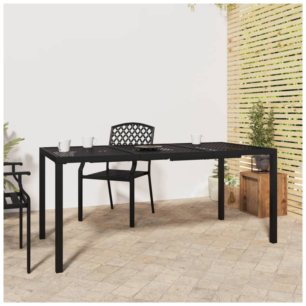 Garden Table Anthracite 165x80x72 cm Steel