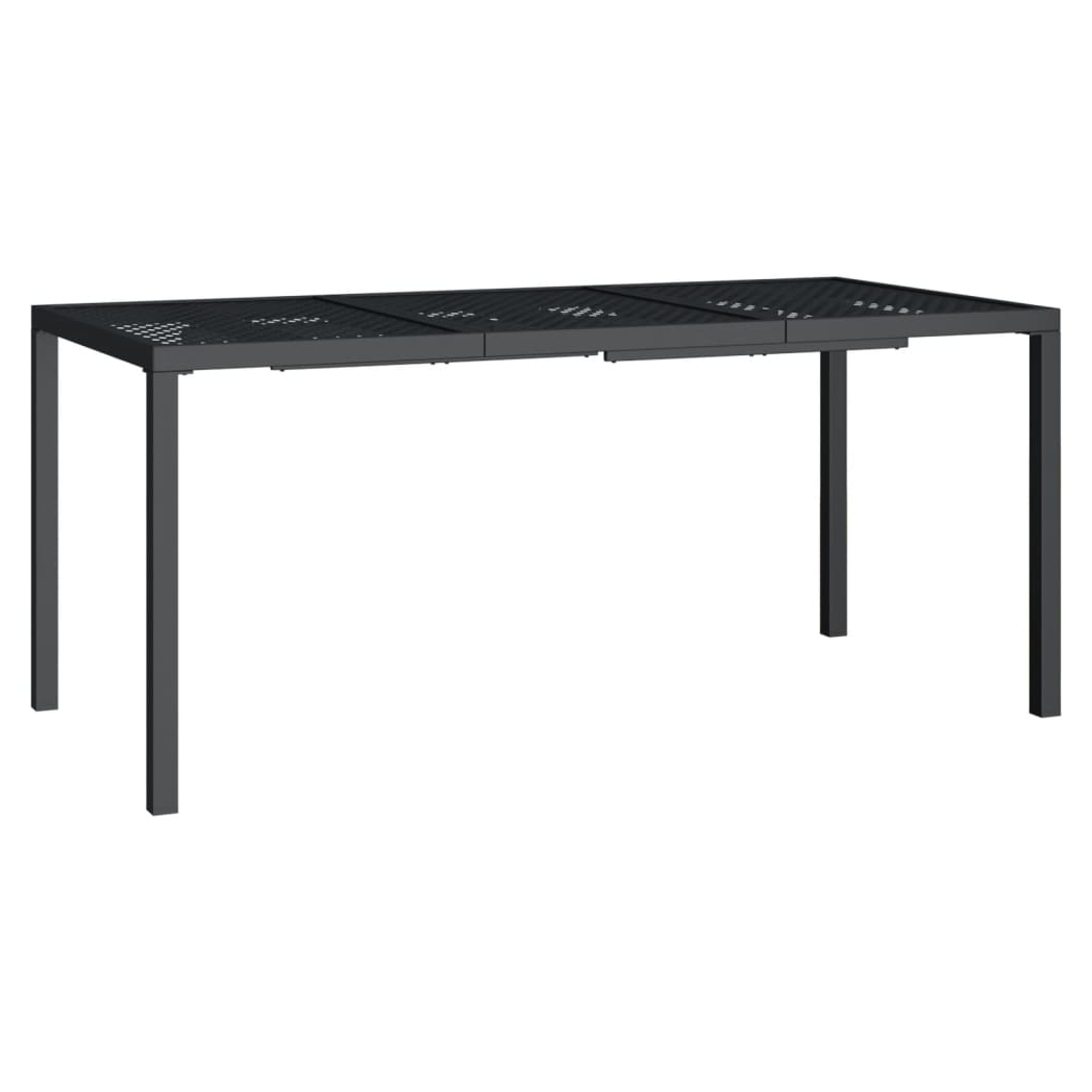 Garden Table Anthracite 165x80x72 cm Steel