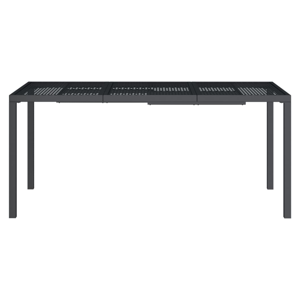 Garden Table Anthracite 165x80x72 cm Steel