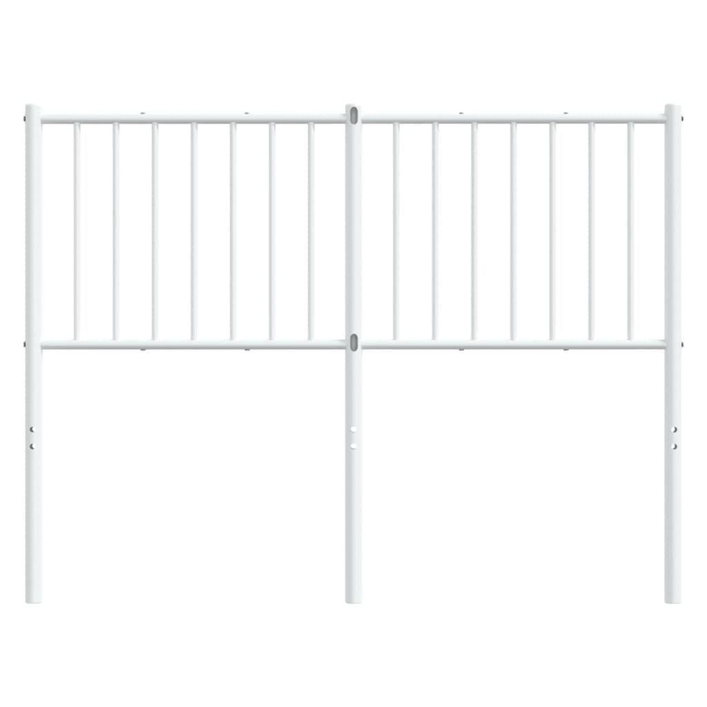 Metal Headboard White 120 cm