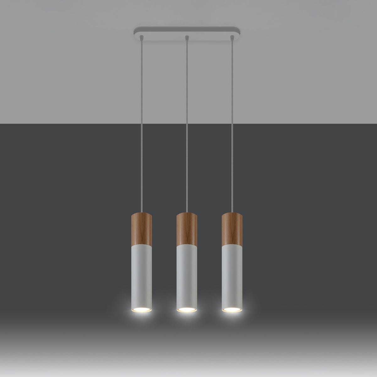 Pendant lamp steel, wood Pablo modern Design GU10