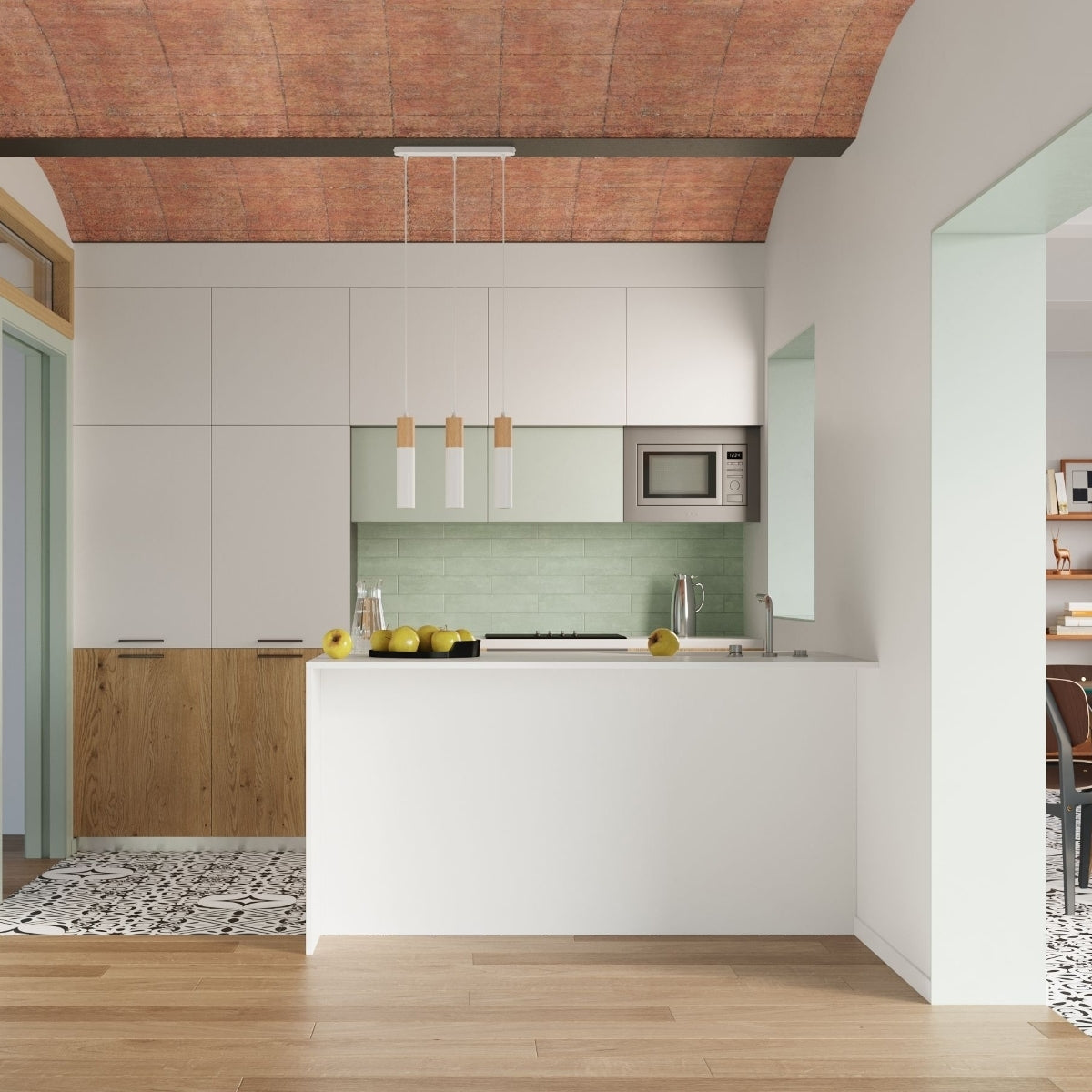 Pendant lamp steel, wood Pablo modern Design GU10