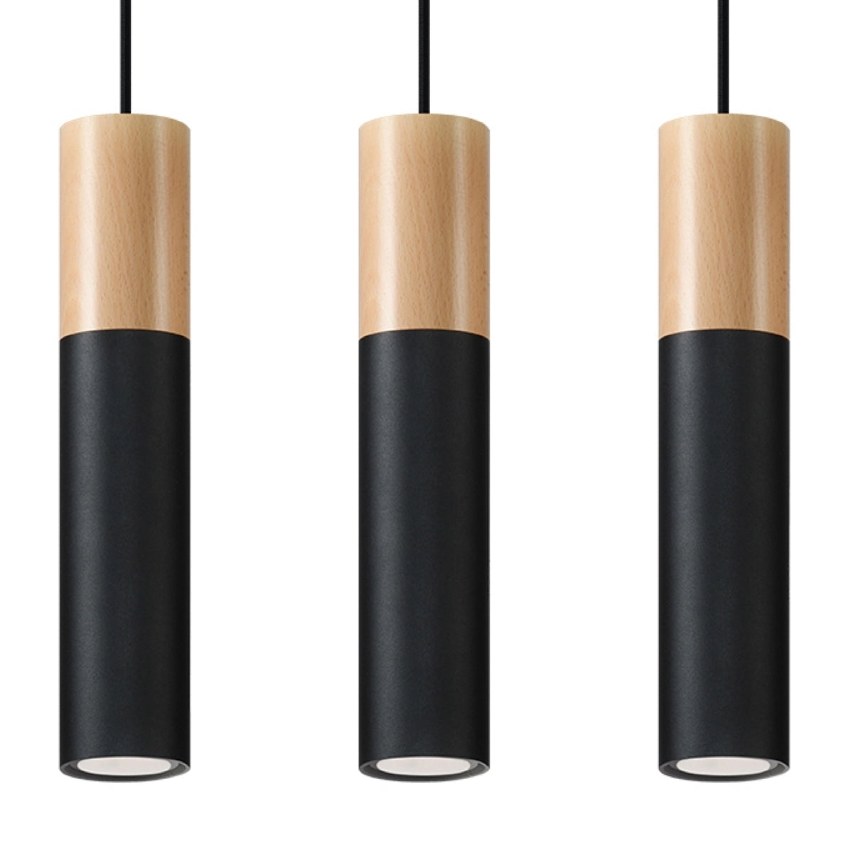 Pendant lamp steel, wood Pablo modern Design GU10