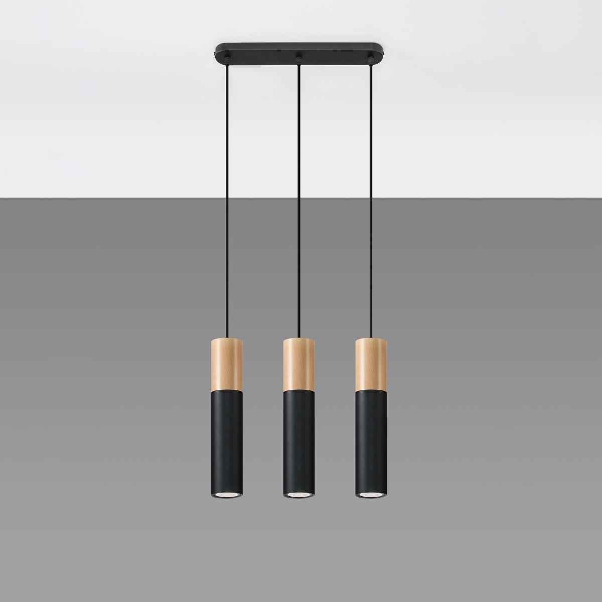 Pendant lamp steel, wood Pablo modern Design GU10