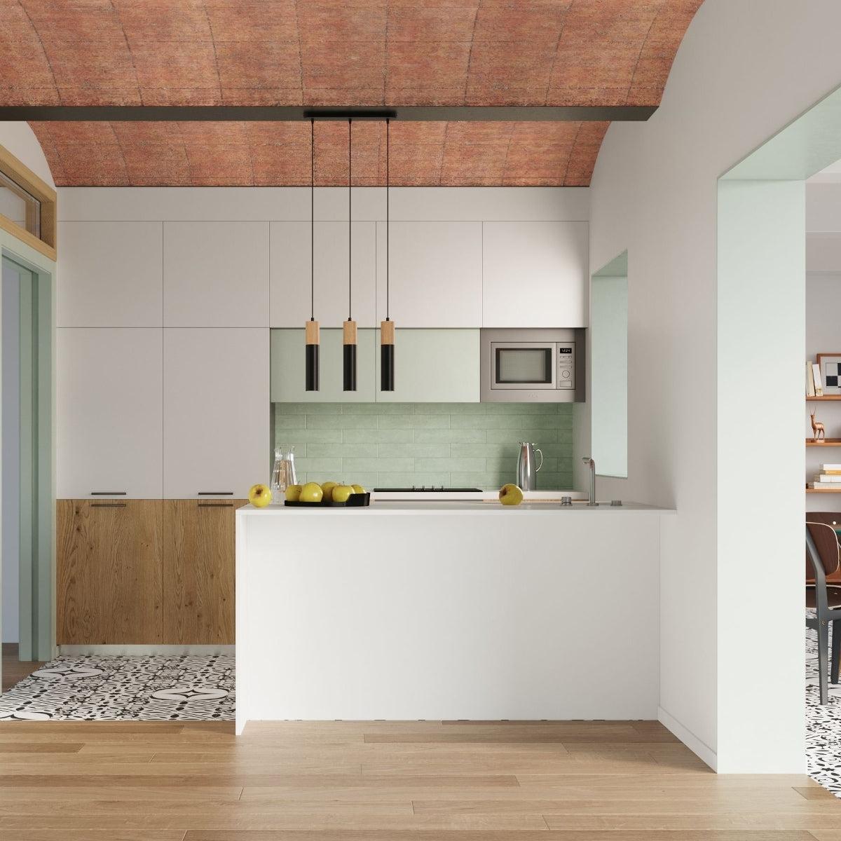 Pendant lamp steel, wood Pablo modern Design GU10