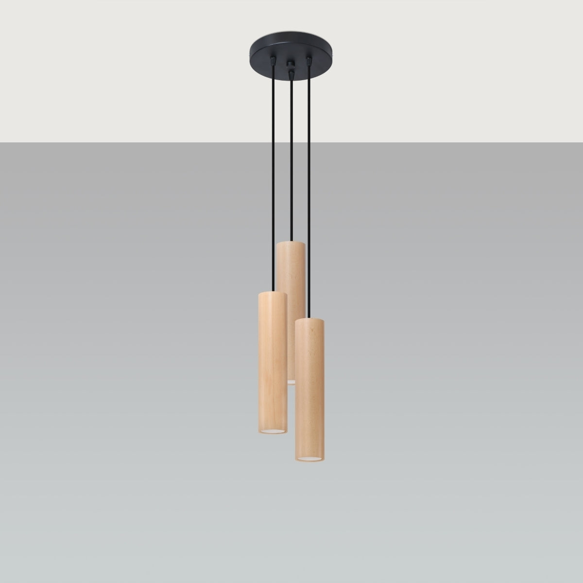 Pendant lamp wood Lino Scandinavian Design GU10