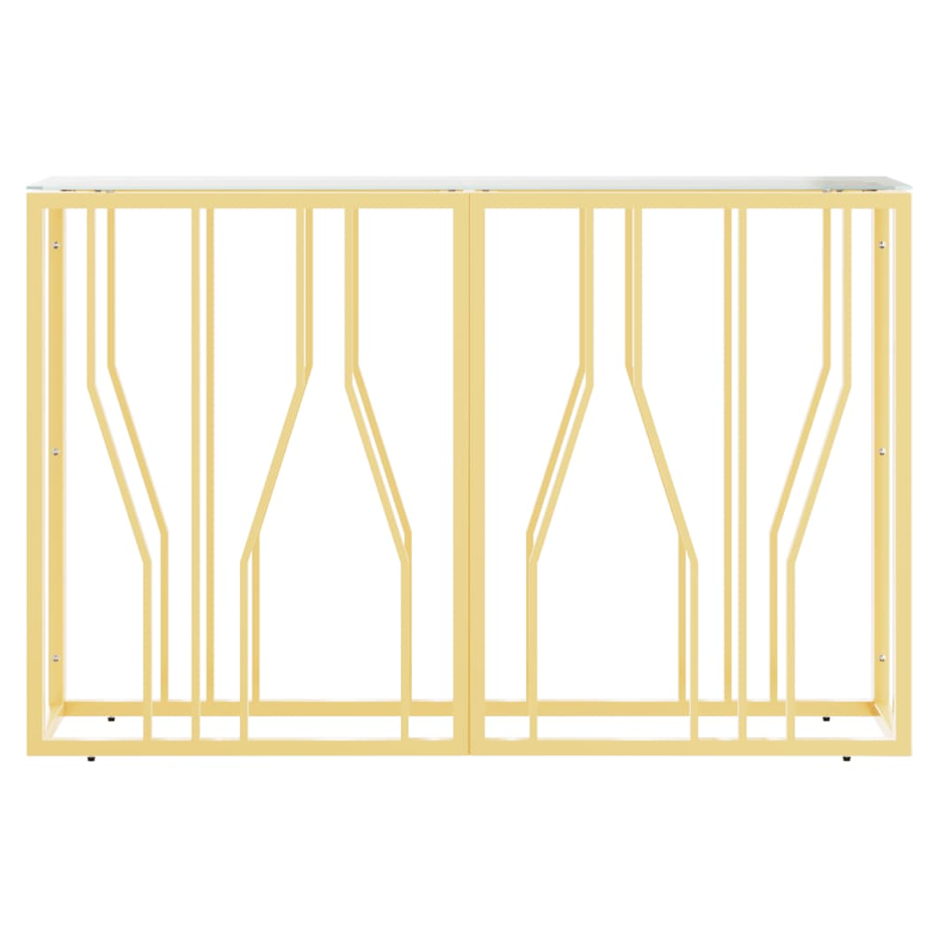 Console Table 110x30x70 cm Stainless Steel and Glass