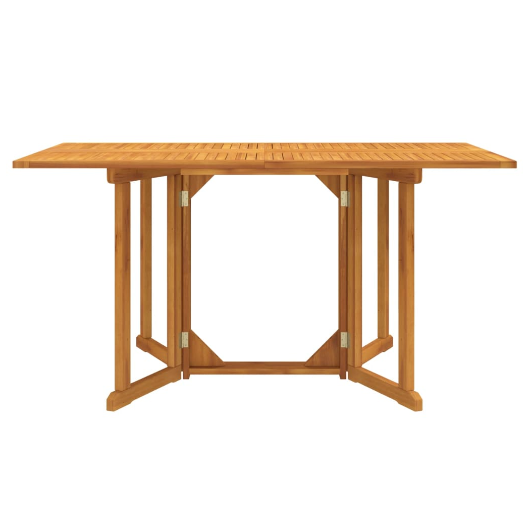 Folding Butterfly Garden Table 150x90x75 cm Solid Wood Teak
