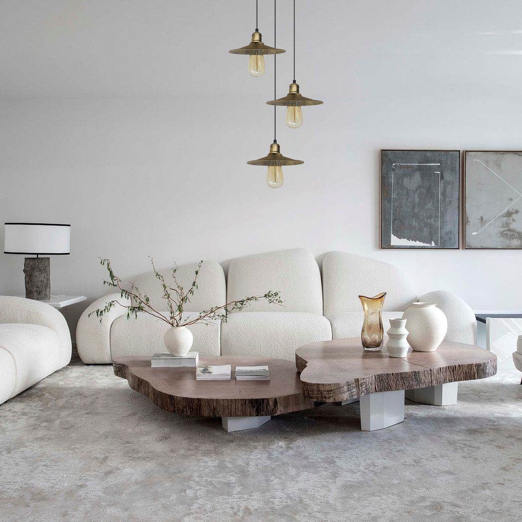 3 Head Vintage Industrial Brushed Brass Ceiling Pendant Easy Fit Light  Metal 22cm Ceiling Lighting Shade