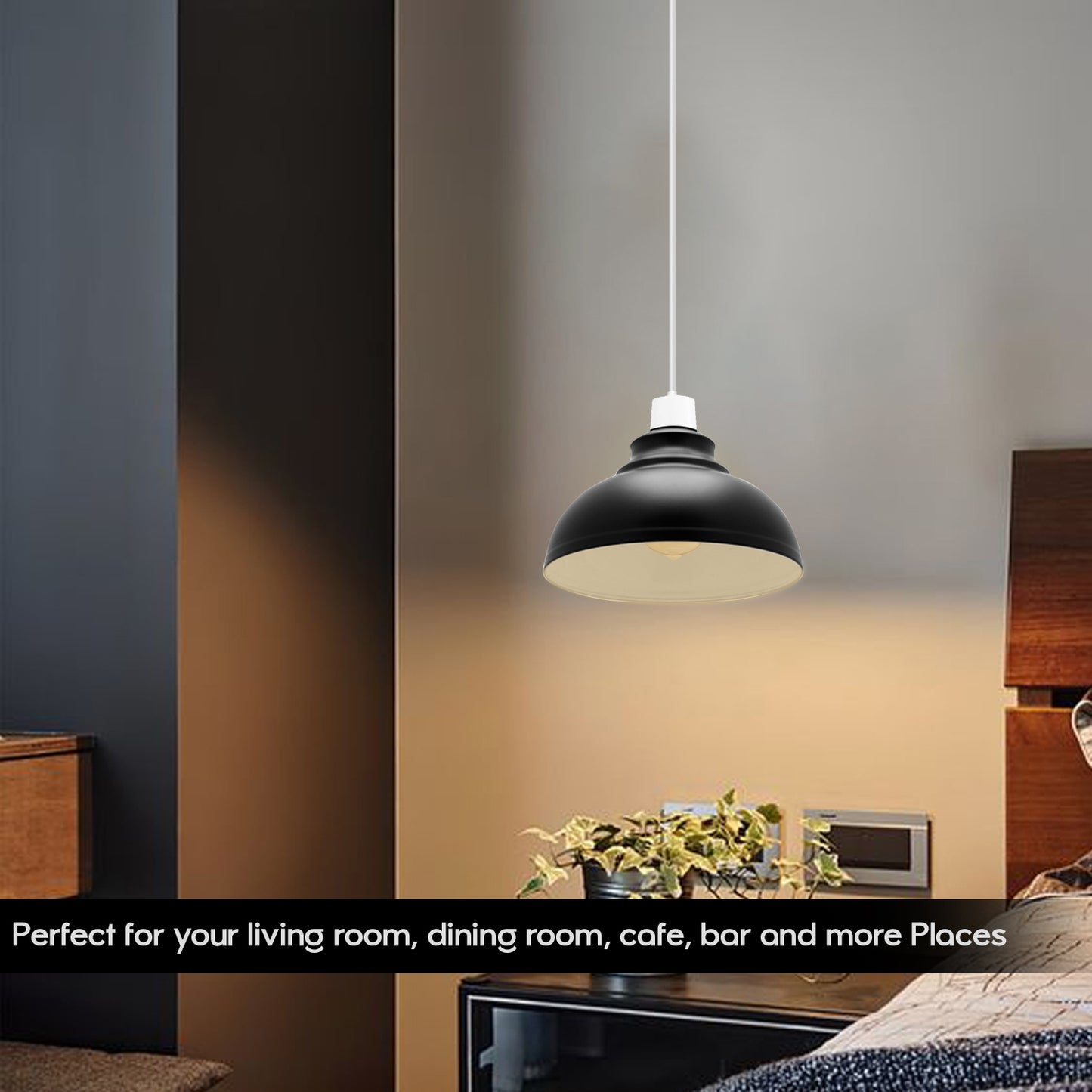 2 Pack Modern Industrial Easy Fit Burgundy Curvy Shaped Lamp Metal Light Shade for Wall Lamp and Table Lamp