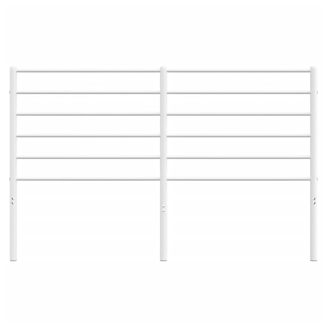 Metal Headboard White 120 cm