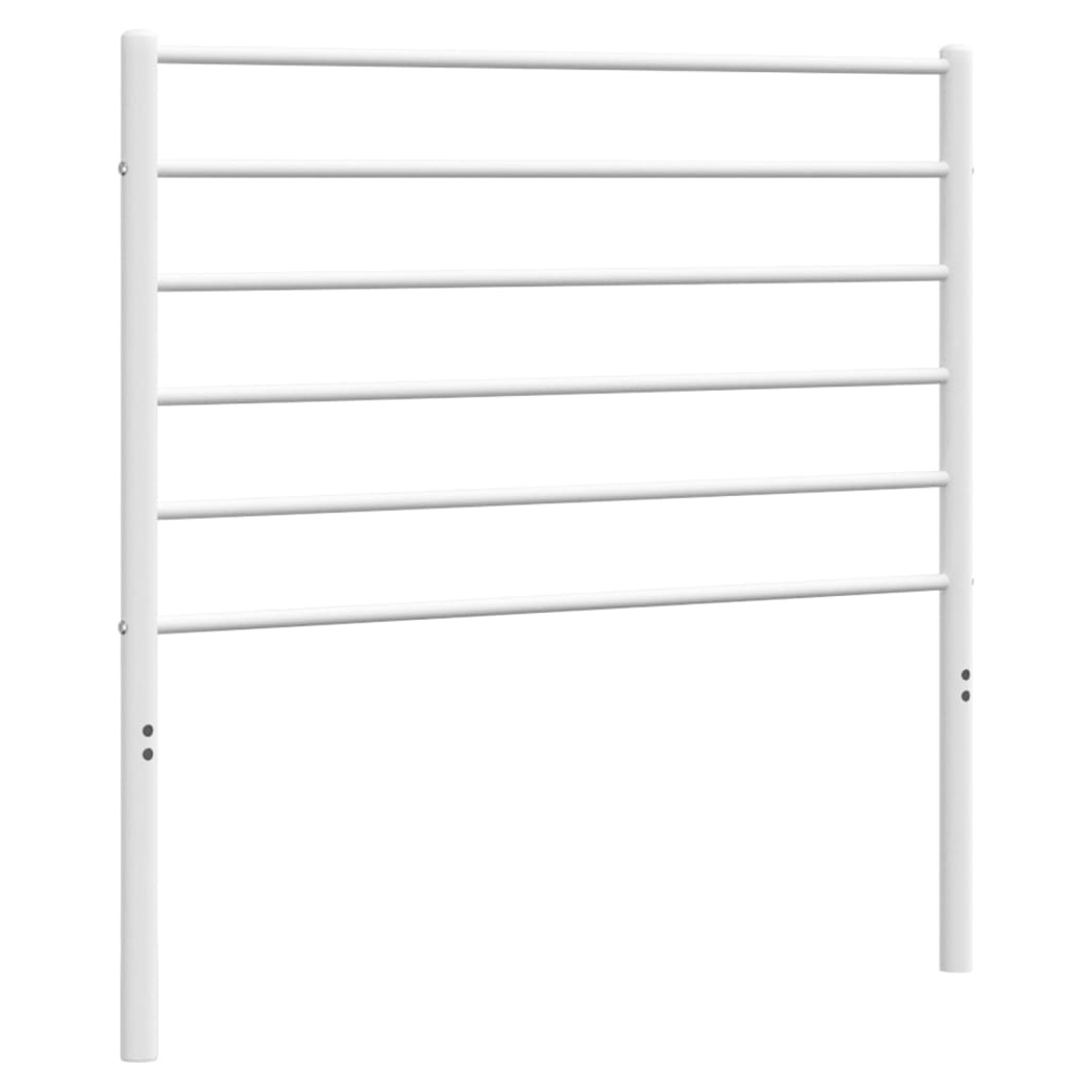 Metal Headboard White 75 cm