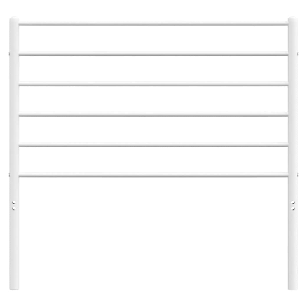 Metal Headboard White 75 cm