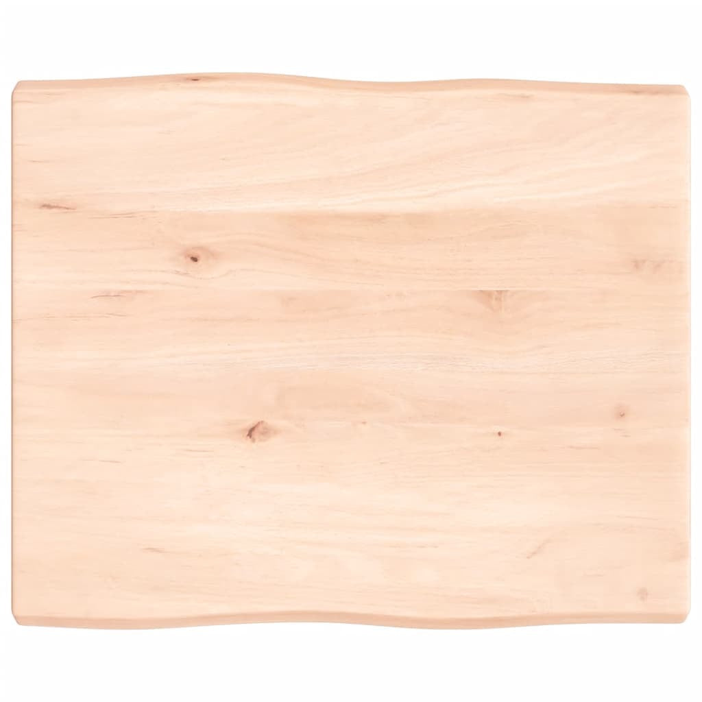 Table Top 60x50x(2-4) cm Untreated Solid Wood Live Edge