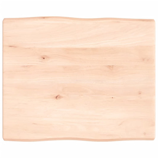 Table Top 60x50x(2-4) cm Untreated Solid Wood Live Edge