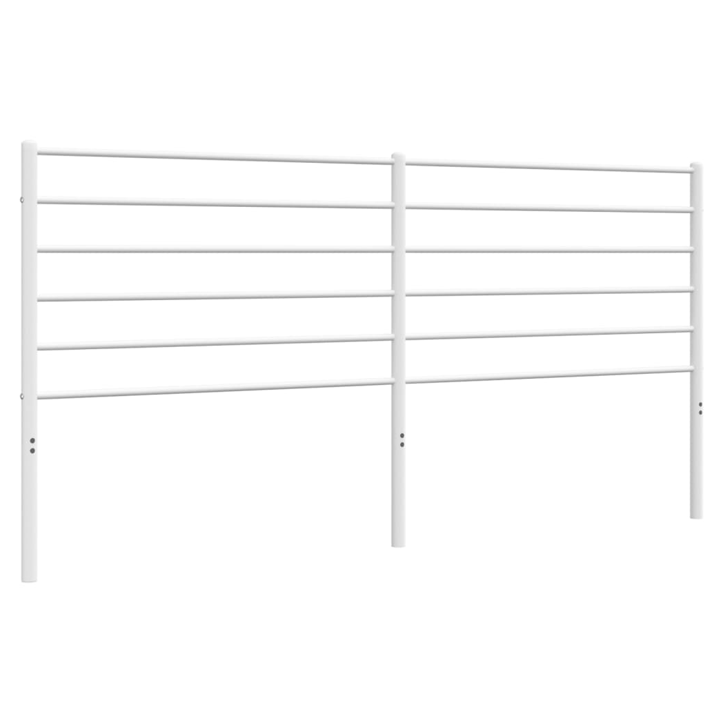 Metal Headboard White 180 cm