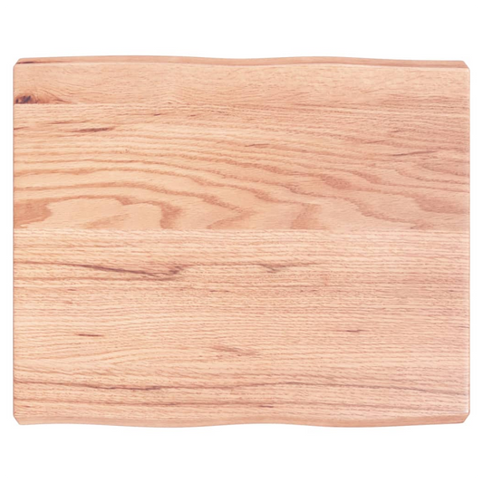 Table Top Light Brown 60x50x(2-6) cm Treated Solid Wood Live Edge