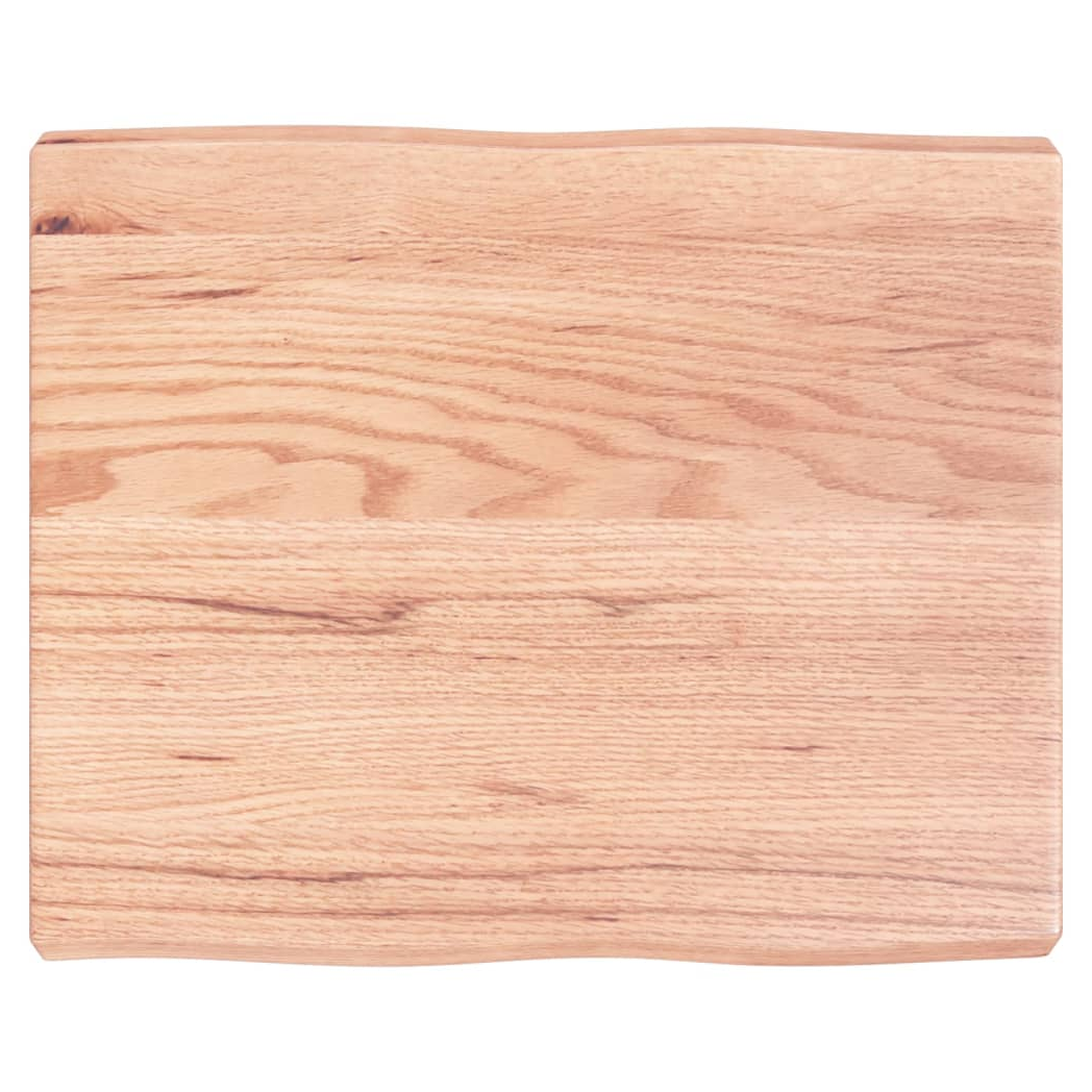 Table Top Light Brown 60x50x(2-6) cm Treated Solid Wood Live Edge