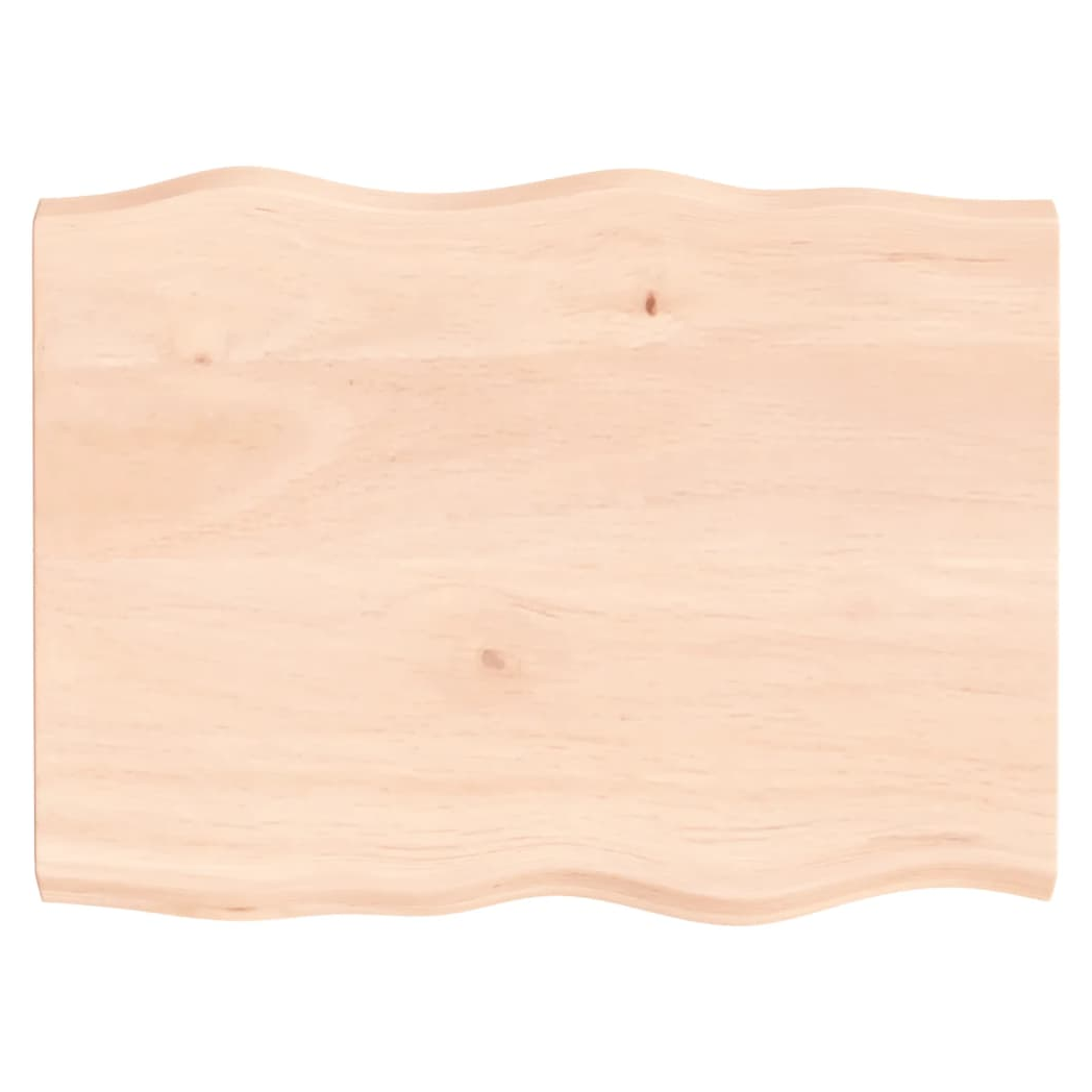 Table Top 80x60x(2-4) cm Untreated Solid Wood Live Edge