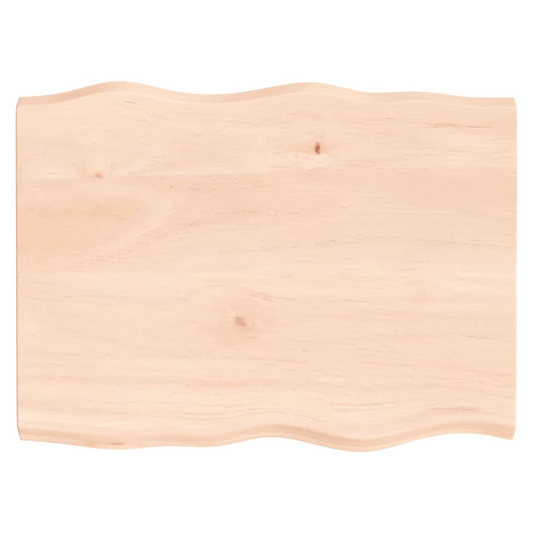 Table Top 80x60x(2-4) cm Untreated Solid Wood Live Edge