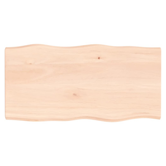 Table Top 100x50x(2-4) cm Untreated Solid Wood Live Edge