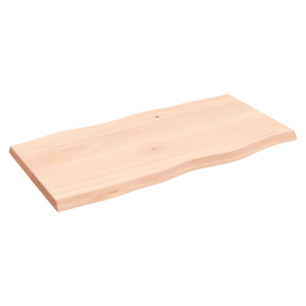 Table Top 100x50x(2-4) cm Untreated Solid Wood Live Edge