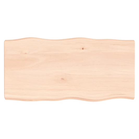 Table Top 100x50x(2-6) cm Untreated Solid Wood Live Edge