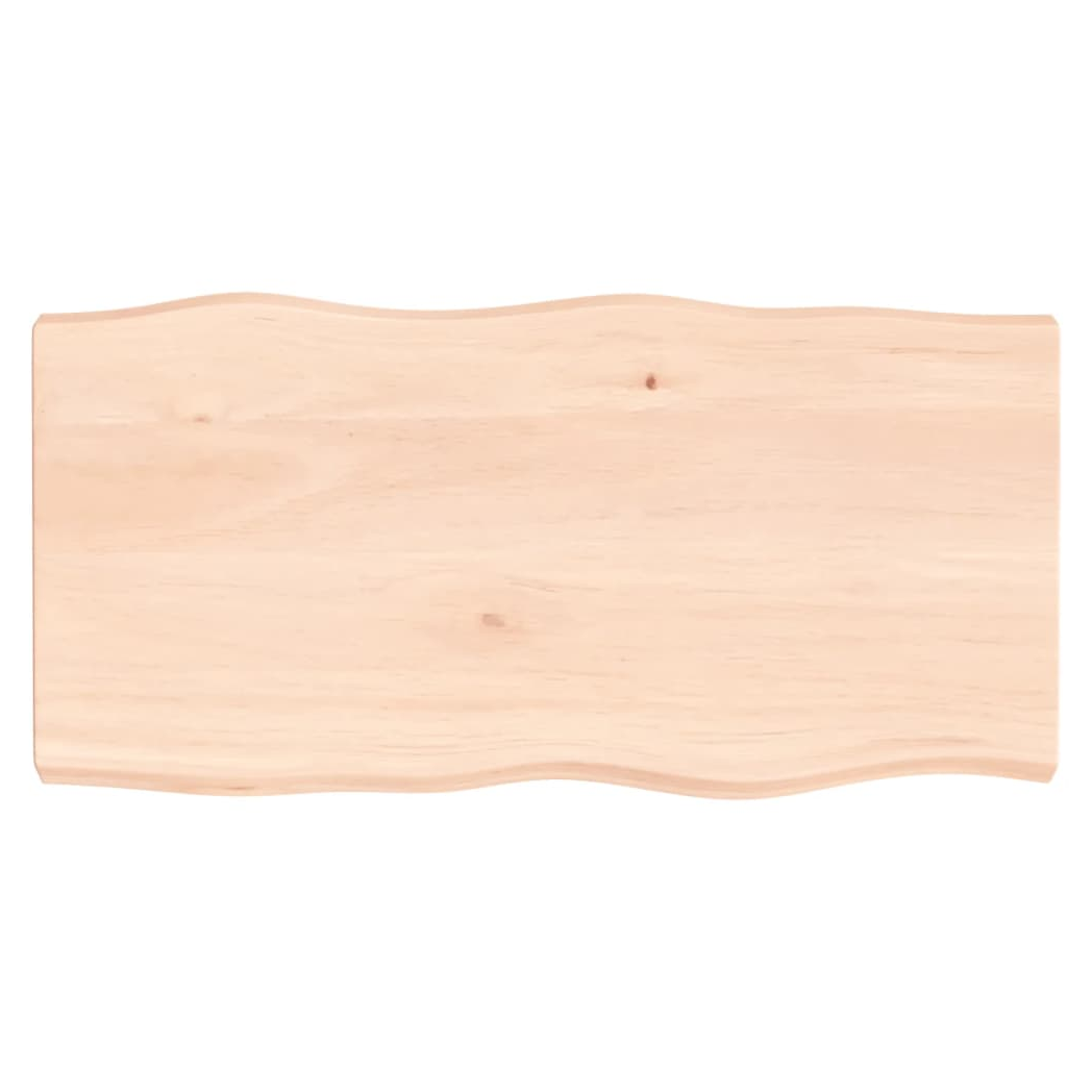Table Top 100x50x(2-6) cm Untreated Solid Wood Live Edge