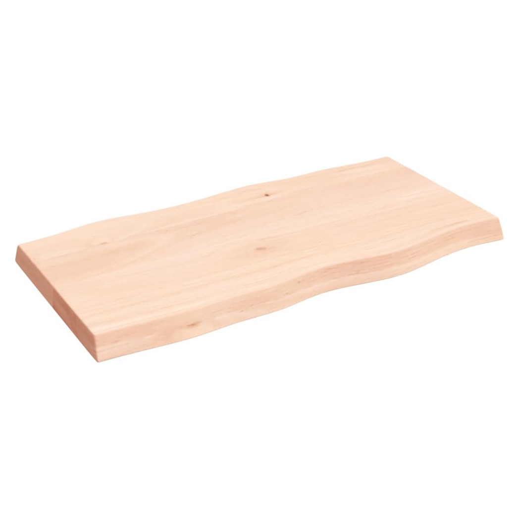 Table Top 100x50x(2-6) cm Untreated Solid Wood Live Edge