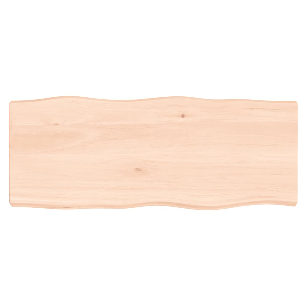 Table Top 100x40x(2-6) cm Untreated Solid Wood Live Edge