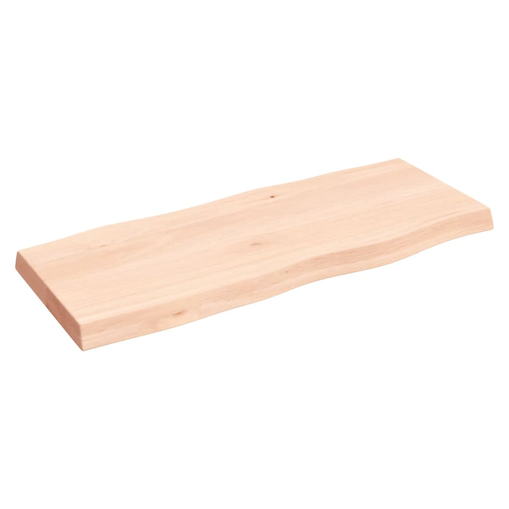 Table Top 100x40x(2-6) cm Untreated Solid Wood Live Edge