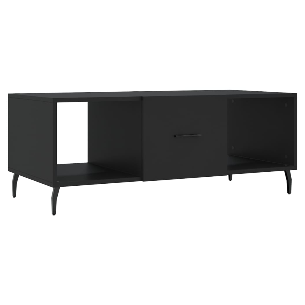 Coffee Table Black 102x50x40 cm Engineered Wood