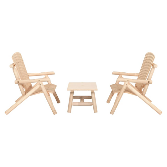 3 Piece Garden Lounge Set Solid Wood Spruce