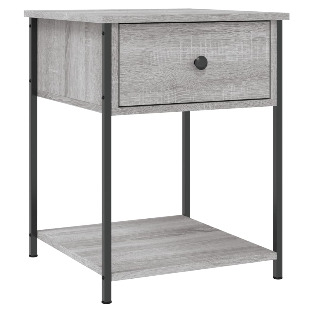 Bedside Table Grey Sonoma 44x45x58 cm Engineered Wood