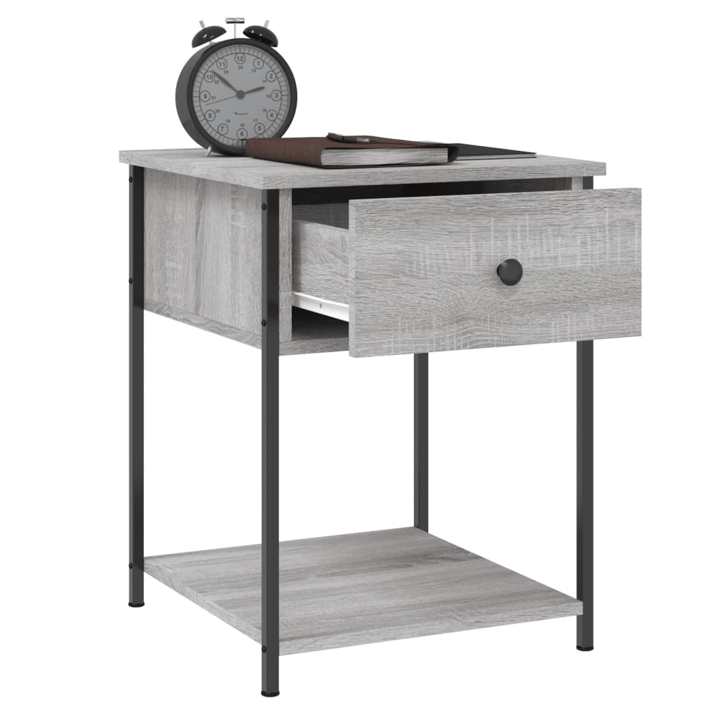 Bedside Table Grey Sonoma 44x45x58 cm Engineered Wood