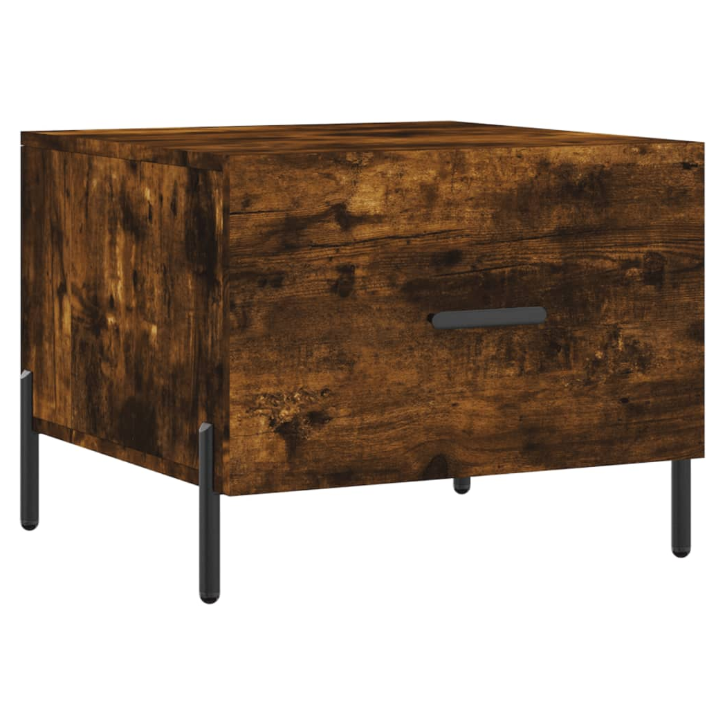 Coffee Table Smoked Oak 50x50x40 cm Engineered Wood