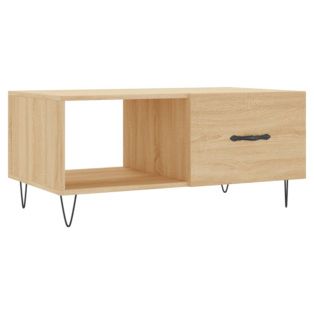 Coffee Table Sonoma Oak 90x50x40 cm Engineered Wood