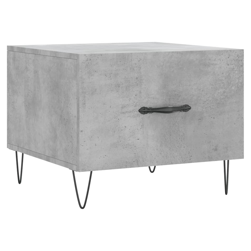 Coffee Table Concrete Grey 50x50x40 cm Engineered Wood