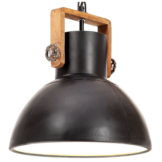 Industrial Hanging Lamp 25 W Black Round 30 cm E27