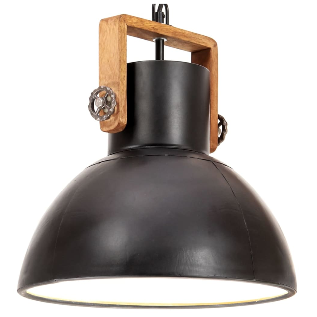 Industrial Hanging Lamp 25 W Black Round 30 cm E27