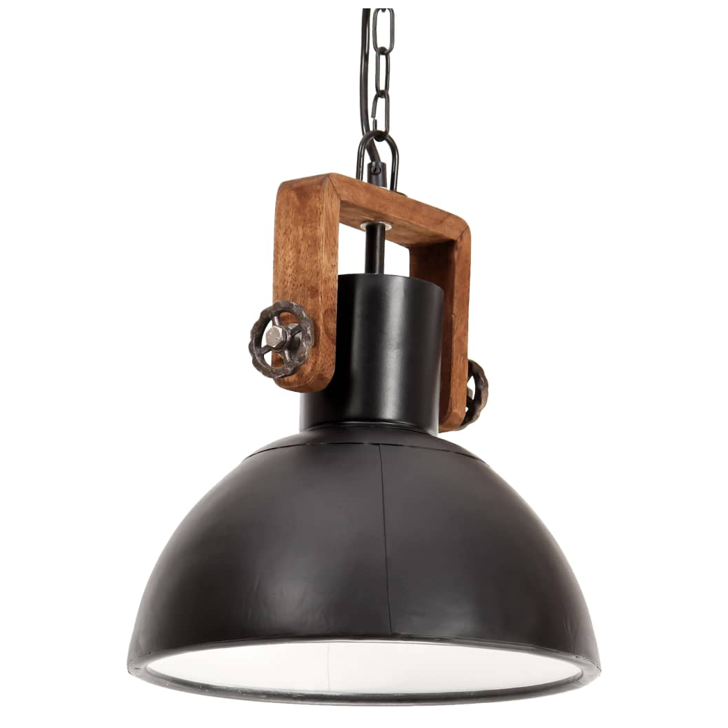 Industrial Hanging Lamp 25 W Black Round 30 cm E27