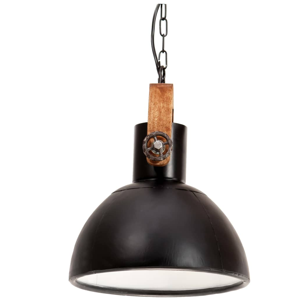 Industrial Hanging Lamp 25 W Black Round 30 cm E27