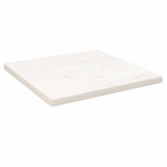 Table Top White 60x60x2.5 cm Solid Wood Pine Square