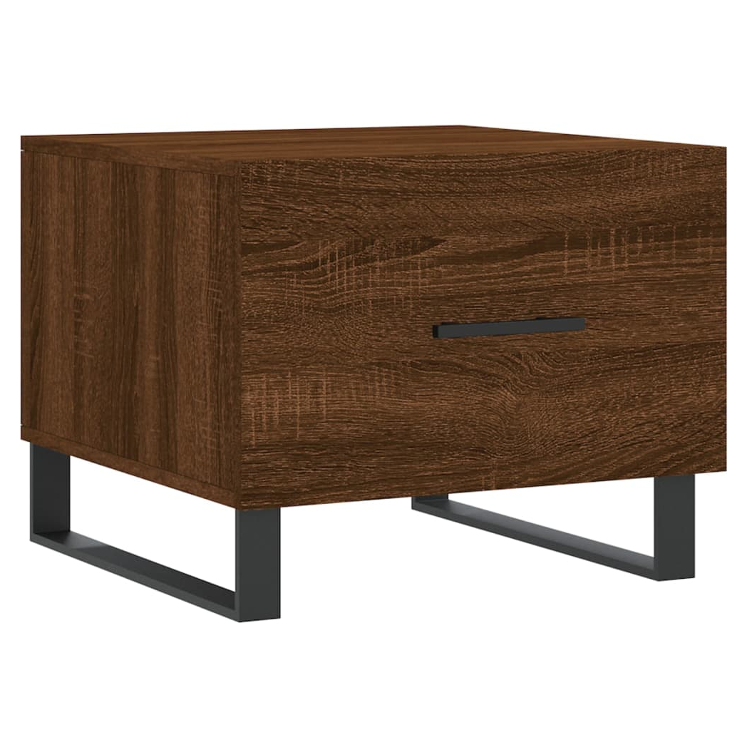 Coffee Table Brown Oak 50x50x40 cm Engineered Wood
