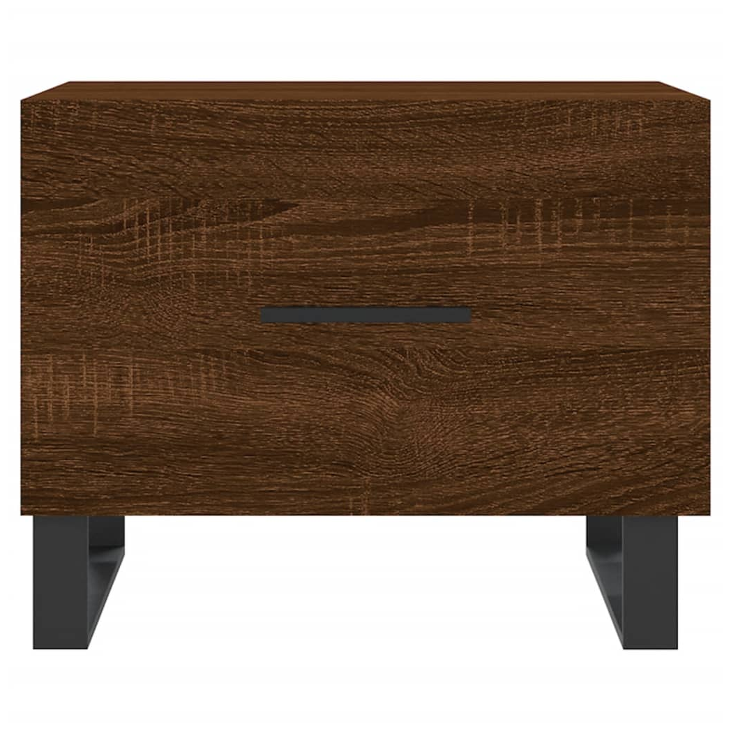 Coffee Table Brown Oak 50x50x40 cm Engineered Wood